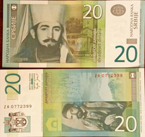 Serbia 20 Dinar ZA Replacement Unc - Serbie