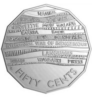 Australia - 50 Cents, 2019 International Year Of Indigenous Languages, Unc, In 2x2 Holder - Collezioni