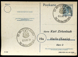 P962/06 Postkarte ZUDRUCK Zirkenbach Halle Sost. WAPPEN WITTSTOCK 1948 Kat. 5,00 € - Postal  Stationery