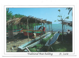 BUILDING FISHING BOATS AT PRASLIN.- SANTA LUCIA.- CARIBE.- ( ANTILLAS ) - Saint Lucia