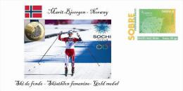 Spain 2014 - XXII Olimpics Winter Games Sochi 2014 Special Prepaid Cover - Marit Bjoergen - Inverno 2014: Sotchi