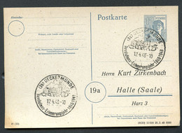 P962/05 Postkarte ZUDRUCK  Zirkenbach Halle Sost. Revolution 1848-1948 Ueckermünde  1948 - Postal  Stationery