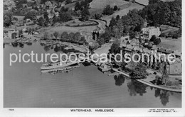 AMBLESIDE WATERFRONT OLD R/P POSTCARD CUMBRIA  AIR PHOTO BCM AEROPICTORIAL LONDON - Ambleside