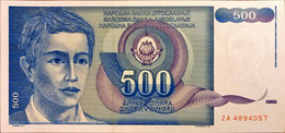 Yugoslavia 500 Dinara 1990 ZA Replacement Unc - Yugoslavia