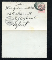 ÖSTERREICH Kartenbrief K42 Graz Bahnhof 1900 - Letter-Cards