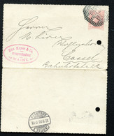 ÖSTERREICH Kartenbrief K42 Marienbad Mariánské Lázně 1900 - Cartas-Letras