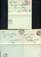 ÖSTERREICH 3 Kartenbriefe K42 Schluckenau Šluknov 1903-04 Kat. 16,00 € - Cartes-lettres