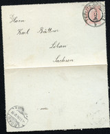 ÖSTERREICH Kartenbrief K42 Teplitz-Schönau Teplice-Šanov 1900 - Cartes-lettres