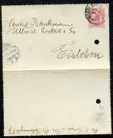 ÖSTERREICH Kartenbriefs K42c Wien - Eisleben 1906 - Postbladen