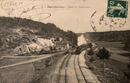 Malesherbes - Vue Sur La Vallée De Roncevaux - Passage Du Train , Ligne Chemin De Fer , Passage à Niveau - Malesherbes