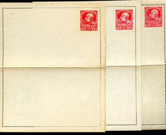 ÖSTERREICH 3 Kartenbriefe K47b FARBVARIANTEN  Postfrisch 1908 Kat. 18,00 € - Cartes-lettres