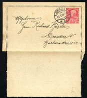 ÖSTERREICH Kartenbrief K47b Graz - Dresden 1909 Kat. 6,00 € - Cartas-Letras