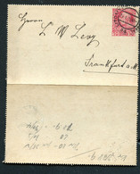 ÖSTERREICH Kartenbrief K47b Leitomischl Litomyšl - Frankfurt Main 1909 - Cartes-lettres