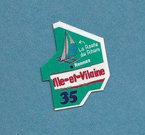 Magnets. Magnets "Le Gaulois" Départements Français. Ile-et-Vilaine (35) (la Route Du Rhum) - Altri & Non Classificati