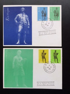 IRELAND 1974 STATUE MAXIMUM CARDS IERLAND IRLAND IRLANDE EIRE - Cartes-maximum