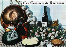 ► CPSM   Recette Les Escargots De Bourgogne  Poupée Doll - Recettes (cuisine)