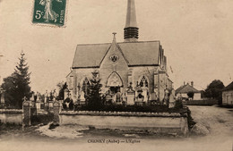 Creney - Route Et église Du Village - Autres & Non Classés