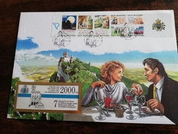 NICE LETTER SAN MARINO    / BIG COVER / STAMPBOOKLET         ** BRIEF 49** - Postzegelboekjes