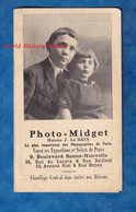 Calendrier Publicitaire De 1922 - PARIS - " Photo Midget / Photographe J. Le Bris " - RARE - Portrait Enfant - Petit Format : 1921-40