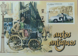 SP) 2008 CUBA, ANTIQUE CARS, IMPERFORATE SOUVENIR SHEET, MNH - Other & Unclassified