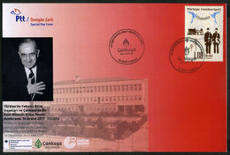 Türkiye 2017 The Conference Of Ernst Reuter (City Scientist) Special Cover - Lettres & Documents