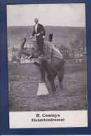 CPA Cirque éléphant Dompteur Cosmys Non Circulé - Cirque
