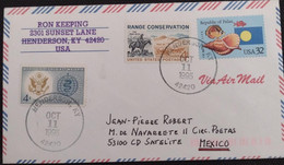 SP) 1995 UNITED STATES, WORLD MALARIA CAMPAIGN, FISH, SHELLFISH, AIRMAIL, CIRCULATED COVER TO MEXICO, XF - Sonstige & Ohne Zuordnung