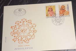 SP) 1988 YUGOSLAVIA, THE JOY OF EUROPE, ART, PAINTING, FDC, XF - Other & Unclassified