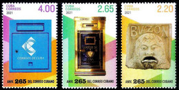 CUBA 2021 *** Mail Box Boxes Letter Antique History Letter Stamp MNH (**) Limited Edition - Neufs