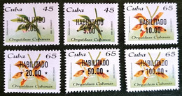 CUBA 2021 *** Flowers Orchids Flora Plant Overprint Surcharges 6v Stamps On Flower MNH (**) Limited Edition - Unused Stamps