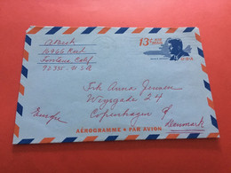 (3 F 19) USA Aerogramme Letter Posted To Denmark (3) 1960's - Other & Unclassified
