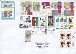 Israel Lithuania 2018 Postal Cover Sakiai Alfei Menashe - Storia Postale