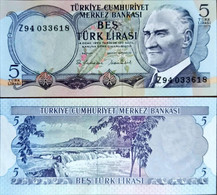 Turkıye 5 Lira 6.Emission Z Replacement Unc - Türkei