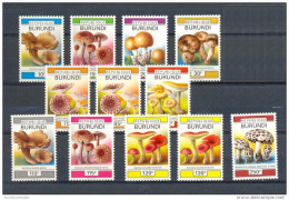 Burundi - 994/1003 + 1027/1028 - Champignons - 1993 - MNH - Neufs