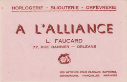 BUVARD & BLOTTER - Horlogerie Bijouterie Orfèvrerie - A L'ALLIANCE - FAUCARD -  77, Rue Bannier - Orléans - Produits Pharmaceutiques