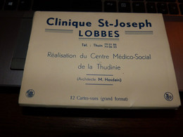 Carnet Complet De 12 Cartes Postales Grand Format Clinique Saint-Joseph Lobbes - Lobbes