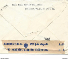 286 - 26 - Enveloppe Envoyée De Hongrie En Suisse - Censure - Guerre Mondiale (Seconde)