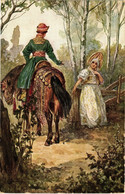 CPA - S. SOLOMKO - Coppietta, Romantic Couple - Cavallo, Horse - Russia, Russian - VG - S007 - Solomko, S.