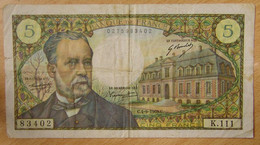 France - 5 Francs Pasteur 4-9-1969 K.111 - Non Classés