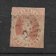 Australie Queensland    UK  N° 1 Oblitéré  AB / 2ème Choix     - Used Stamps