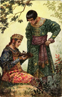 CPA - S. SOLOMKO - Coppietta, Romantic Couple - Russia, Russian - NV - S028 - Solomko, S.