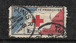 France Vignette  Blessés Militaies Croix Rouge Oblitéré Tunis     - Vignette Militari