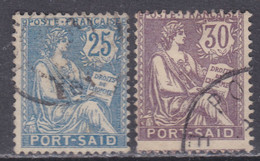Port-Saïd N° 28 / 29 O Partie De Série : Les 2 Valeurs Oblitérations Moyennes Sinon TB - Used Stamps