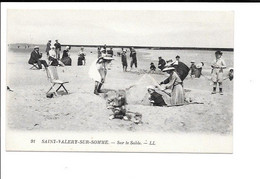 Saint-Valery-sur-Somme. - Suer Le Sable. (Chateau De Sable, Jeux Plage) - Saint Valery Sur Somme