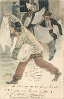 R. CAM - ILLUSTRATEUR - VENDEURS - CRIEURS  De JOURNAUX - PRESSE - JOURNALISME - CPA  PRECURSEUR 1902 - TRES BON ETAT. - Parkinson, Ethel