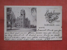 Private Mailing Card. High School. Souvenir Card From   Dubuque  Iowa > Dubuque  Edinburgh Stamp & Cancel. Ref 5454 - Dubuque