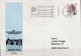 Berlin - Privatumschlag "Schloss Celle" (MiNr: PU 148 B1/001b) 1987 - FDC - Privatumschläge - Gebraucht