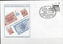 BRD FGR RFA - Privatumschlag "50 Jahre Währungsreform" (MiNr: PU 291 B1/003) 1998 - Siehe Scan - Private Covers - Used