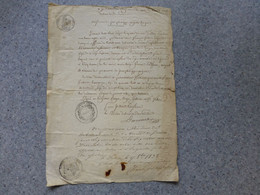 SAINTES  1838, Acte De Naissance J Ph Roger, Autographe Du Maire Et Cachets ; 1020 VP 05 - Documenti Storici