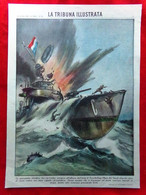 Copertina Tribuna Illustrata Nr. 43 Del 1939 WW2 Spazzamine Jan Van Gelder Nord - Guerra 1939-45